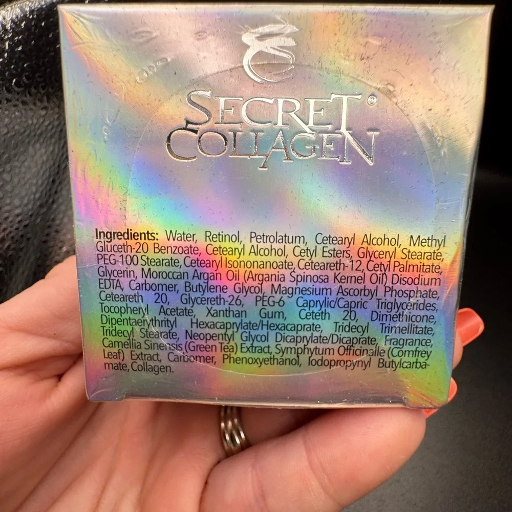 Secret Collagen Hydration Night Moisturizer 1.7oz sealed MADE IN ITALY SKINCARE
